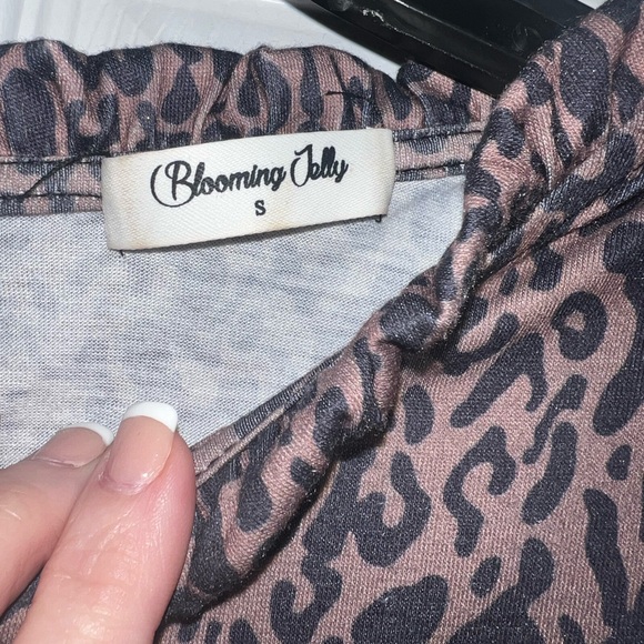 Blooming Jelly Brown Leopard Print Ruffle Dress - Picture 2 of 3